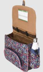 CARTABLE TANN'S ALBA MULTICOLORE 38CM POCHE GOURDE 33324 www.solene-maroquinerie.fr