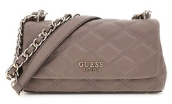 SAC EN BANDOULIERE GUESS TAMSIN DARK TAUPE QG963221 www.solene-maroquinerie.fr