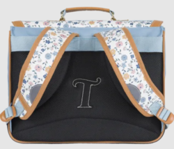 CARTABLE TANN'S 38CM CANDICE BLEU TANN'S X CYRILLUS www.solene-maroquinerie.fr