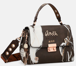 SAC A MAIN A RABAT ANEKKE SHODO MARRON 37773-400 www.solene-maroquinerie.fr