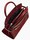 SAC A MAIN MOYEN MODELE LE TANNEUR EMILIE EN CUIR LISSE ET NUBUCK ROUGE REVOLUTION TEMI16M1R11 www.s