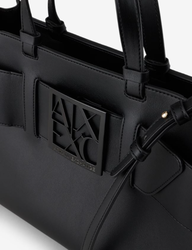 SAC A MAIN ARMANI EXCHANGE NOIR 942689-0A874-00020 www.solene-maroquinerie.fr