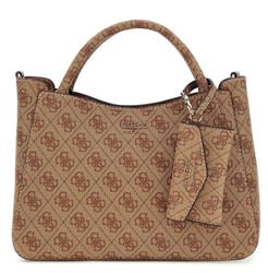 SAC A MAIN GUESS BRENTON LG964805 LATTE LOGO www.solene-maroquinerie.fr