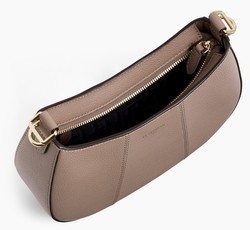 PETIT SAC DEMI LUNE LE TANNEUR JULIETTE EN CUIR GRAIN GRIS DE PARME TJET1050S12 www.solene-maroquin