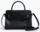 SAC A MAIN MOYEN MODELE LE TANNEUR EMILIE EN CUIR LISSE ET NUBUCK NOIR TEMI16M1N01 www.solene-maroqu