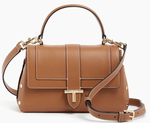 PETIT SAC  MAIN LE TANNEUR DAPHN EN CUIR GRAIN TAN TDAP1000G05 www.solene-maroquinerie.fr