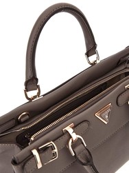 SAC A MAIN GUESS ECO ALI DARK TAUPE EBG951105 www.solene-maroquinerie.fr