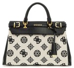 SAC A MAIN GUESS SESTRI LOGO NATURAL BLACK CL900106 www.solene-maroquinerie.fr