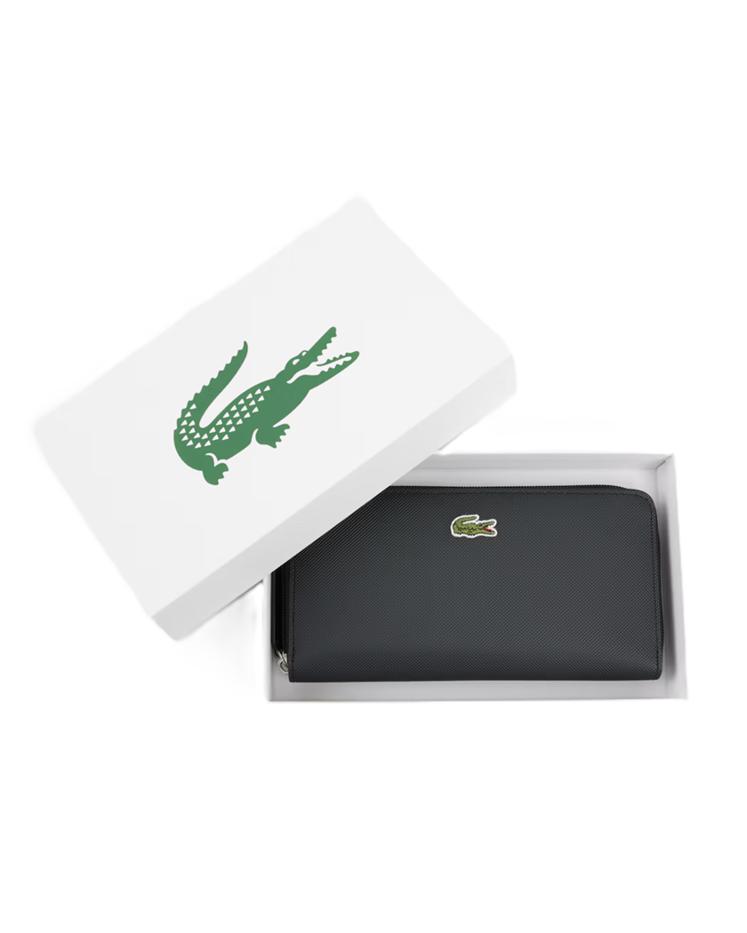 GRAND PORTEFEUILLE ZIPPÉ LACOSTE L.12.12 CONCEPT NOIR NF2900PO 000 www.solene-maroquinerie.fr 3