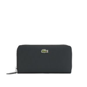 GRAND PORTEFEUILLE ZIPPÉ LACOSTE L.12.12 CONCEPT NOIR NF2900PO 000 www.solene-maroquinerie.fr