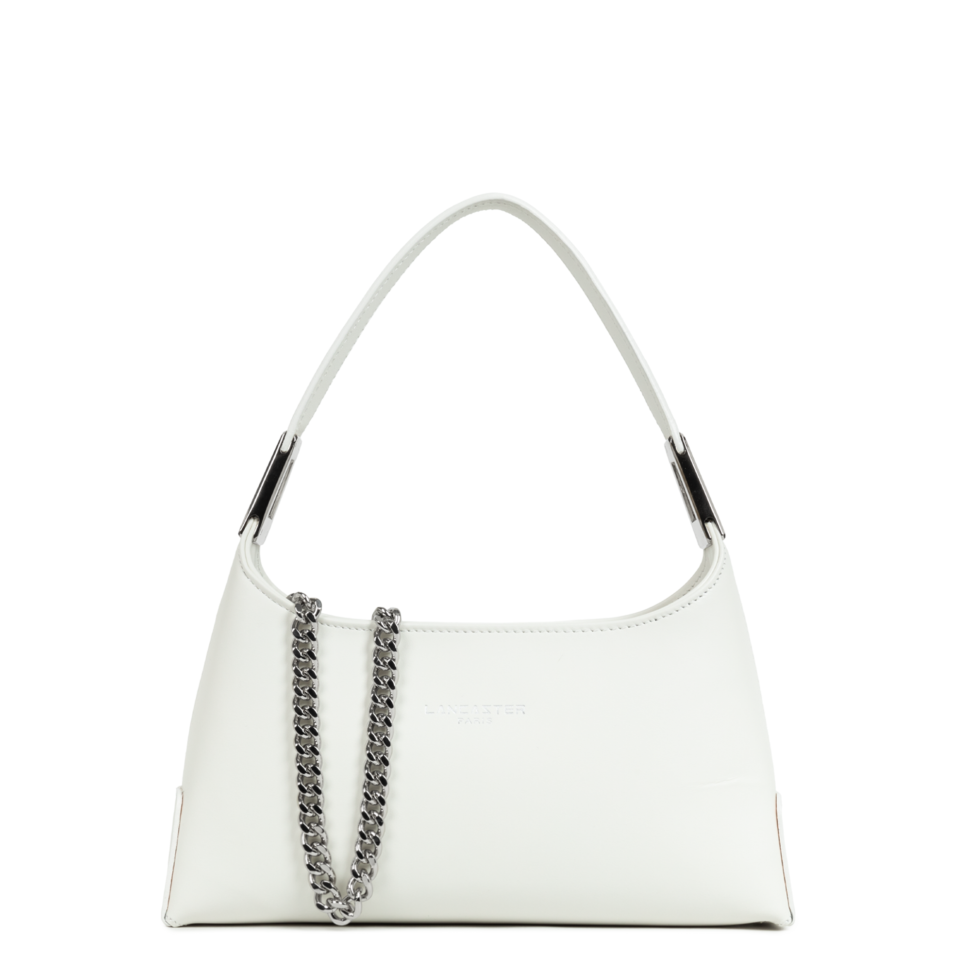 PETIT SAC A MAIN LANCASTER SUAVE ACE BLANC CASSÉ 433-30 BLANCAS www.solene-maroquinerie.fr