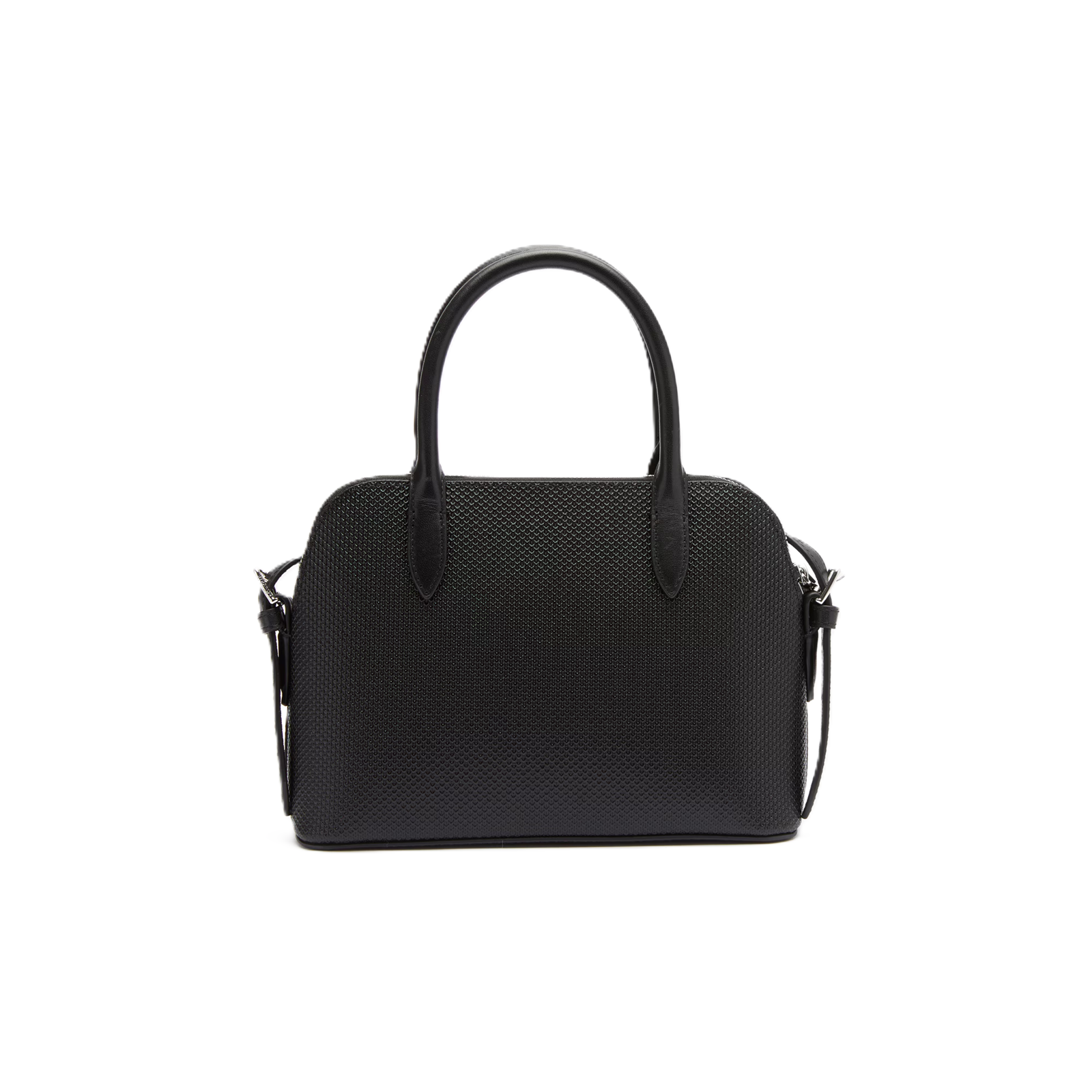 PETIT SAC BUGATTI EN CUIR PIQUÉ LACOSTE CHANTACO NOIR NF3723KL 000 www.solene-maroquinerie.fr 3