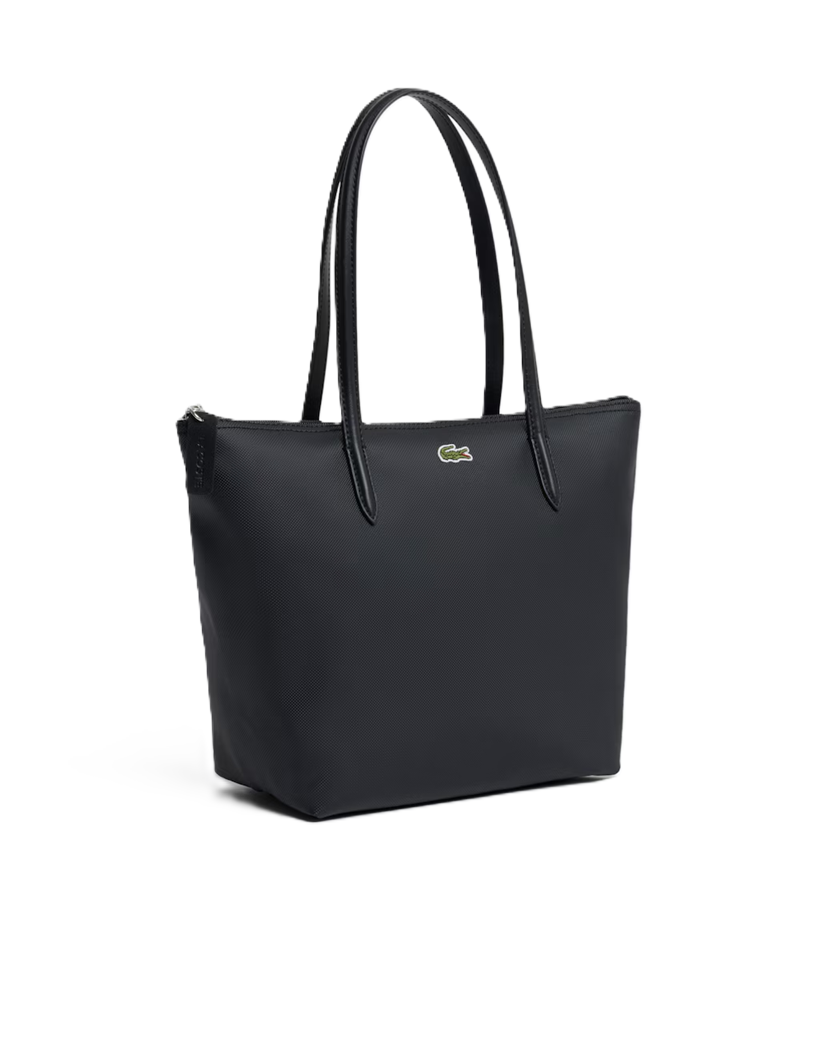 PETIT SAC CABAS LACOSTE L.12.12 CONCEPT NOIR NF2037PO 000 www.solene-maroquinerie.fr