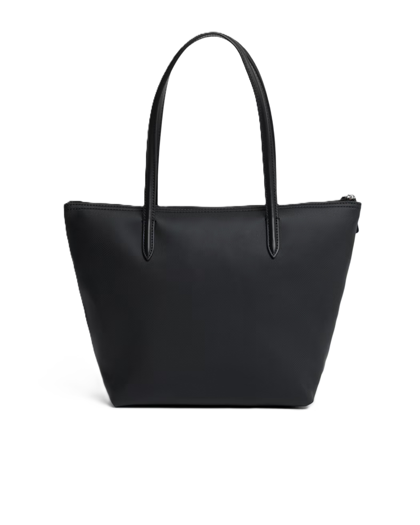 PETIT SAC CABAS LACOSTE L.12.12 CONCEPT NOIR NF2037PO 000 www.solene-maroquinerie.fr