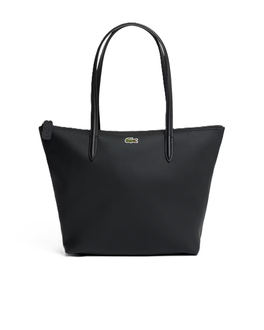 PETIT SAC CABAS LACOSTE L.12.12 CONCEPT NOIR NF2037PO 000 www.solene-maroquinerie.fr
