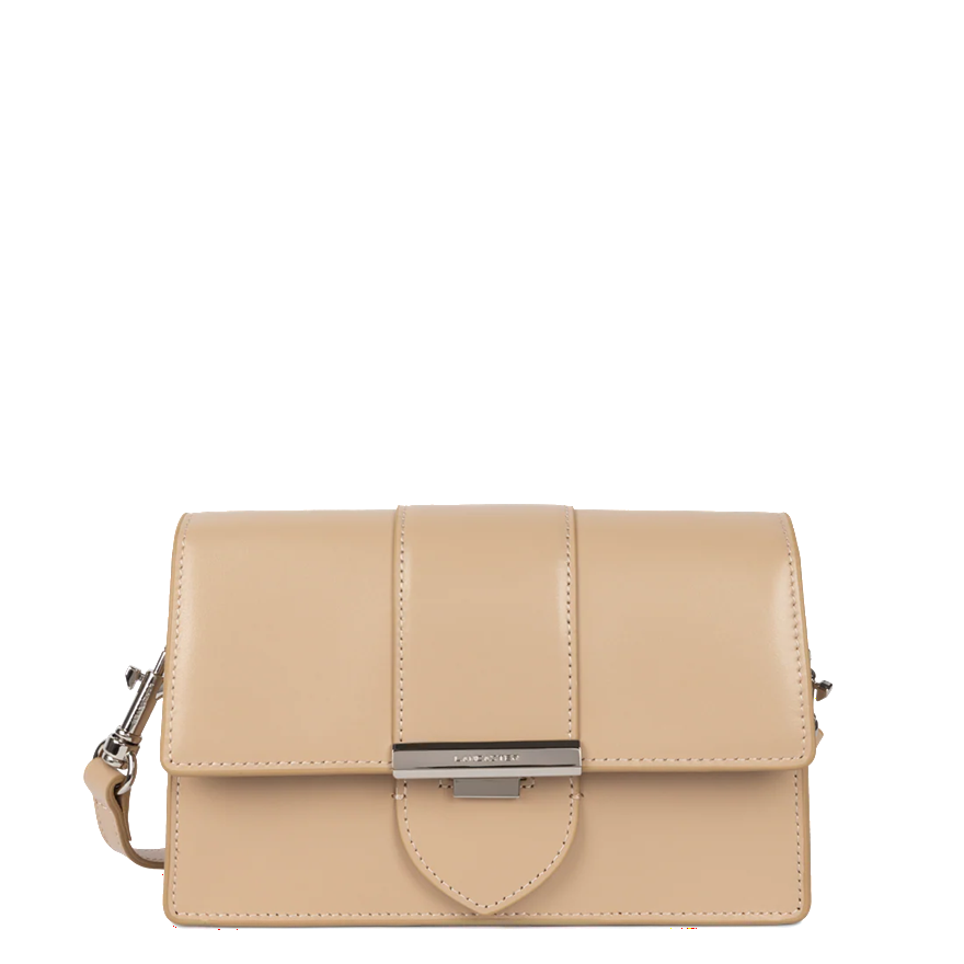 PETIT SAC TROTTEUR LANCASTER PARIS ILY BEIGE FONCÉ 531-012 BEIGEFONCE www.solene-maroquinerie.fr