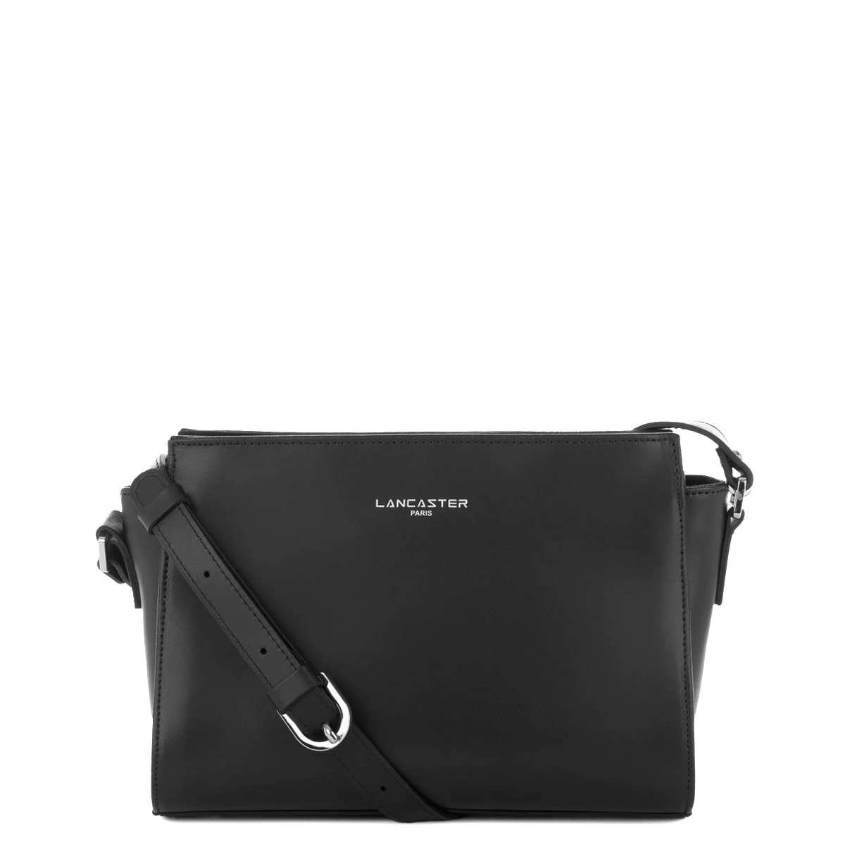 PETIT SAC TROTTEUR LANCASTER SMOOTH NOIR 437-02 NOIR www.solene-maroquinerie.fr