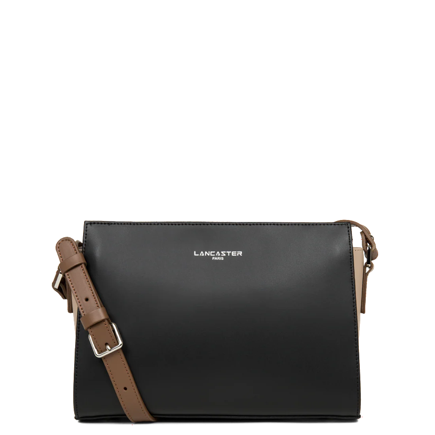 PETIT SAC TROTTEUR LANCASTER SMOOTH NOIR NUDE VISON 437-02 NOIR_NUVI www.solene-maroquinerie.fr