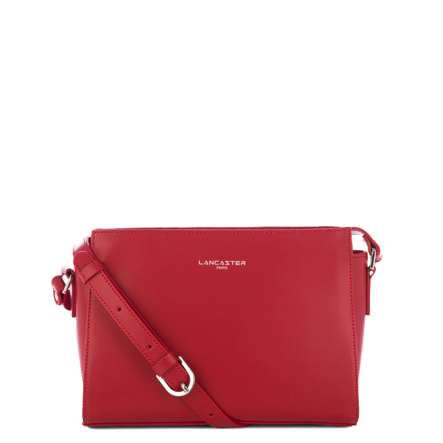 PETIT SAC TROTTEUR LANCASTER SMOOTH ROUGE 437-02 ROUGE www.solene-maroquinerie.fr