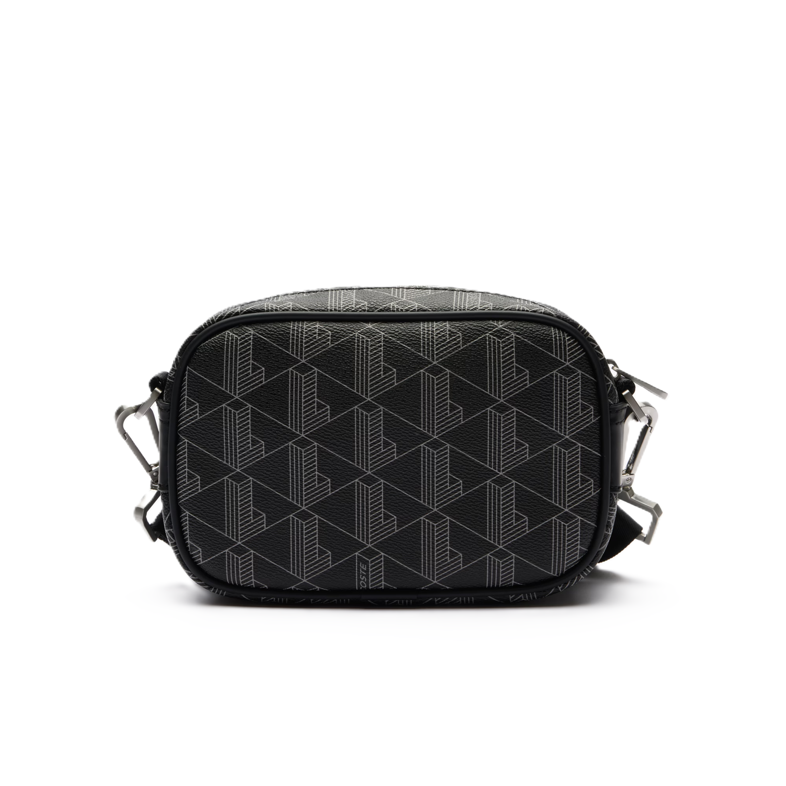 PETITE SACOCHE LACOSTE THE BLEND MONOGRAM NOIR GRIS NH3650LX H45 www.solene-maroquinerie.fr 3