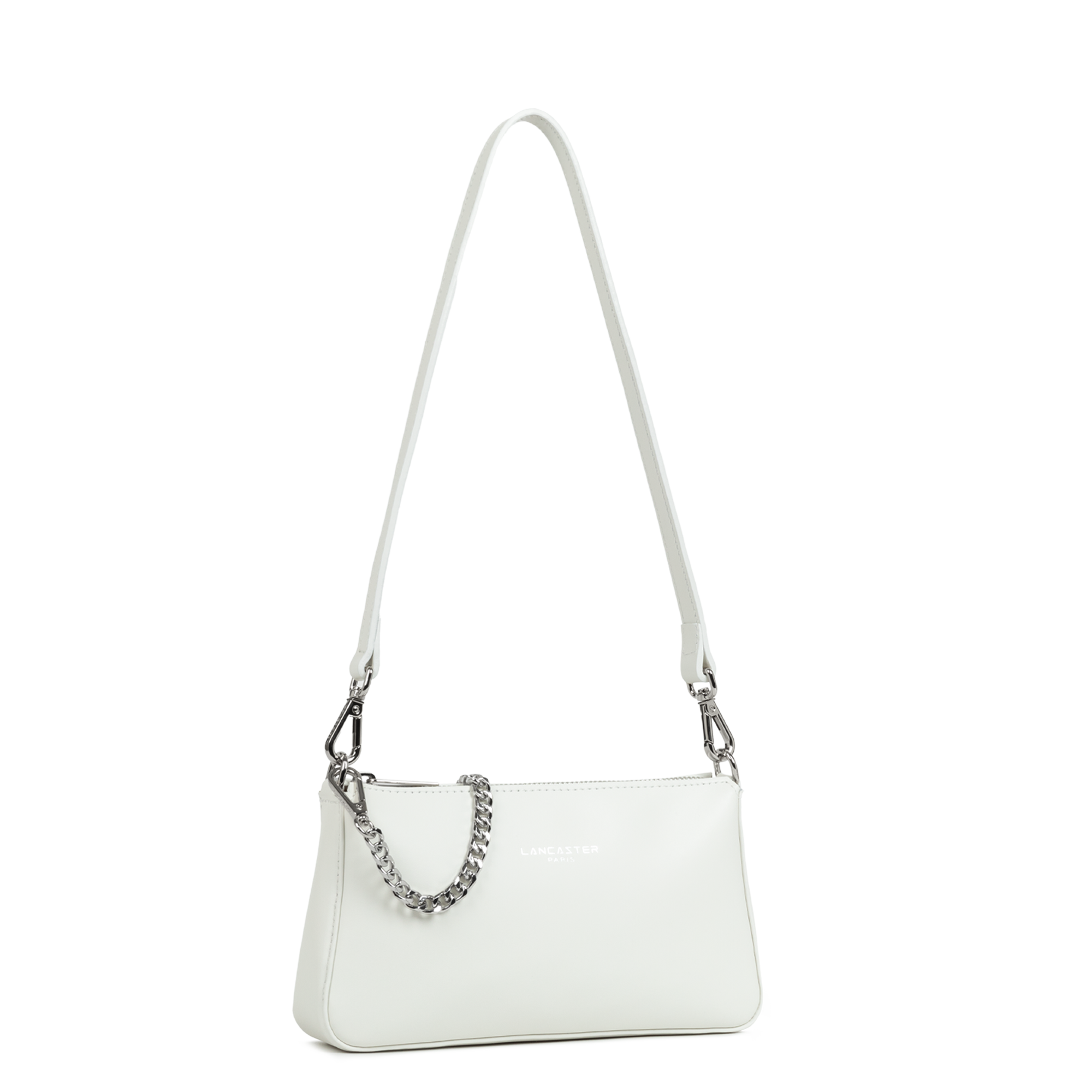 POCHETTE LANCASTER SUAVE EVEN BLANC CASSE 433-14-BLANCCAS www.solene-maroquinerie.fr 2