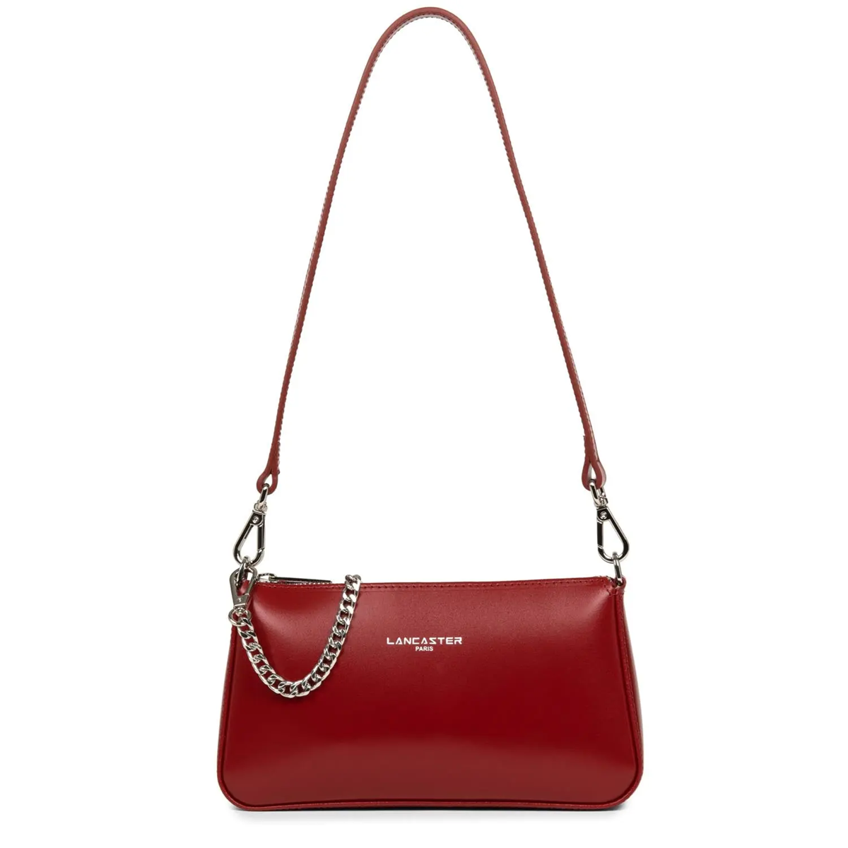 POCHETTE LANCASTER SUAVE EVEN CARMIN 433-14 CARMIN www.solene-maroquinerie.fr