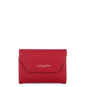 PORTEFEUILLE DOS A DOS LANCASTER SMOOTH ROUGE 137-02 ROUGE www.solene-maroquinerie.fr