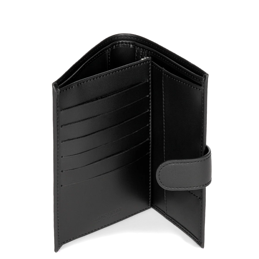 PORTEFEUILLE LANCASTER SMOOTH NOIR 137-15 NOIR www.solene-maroquinerie.fr 2