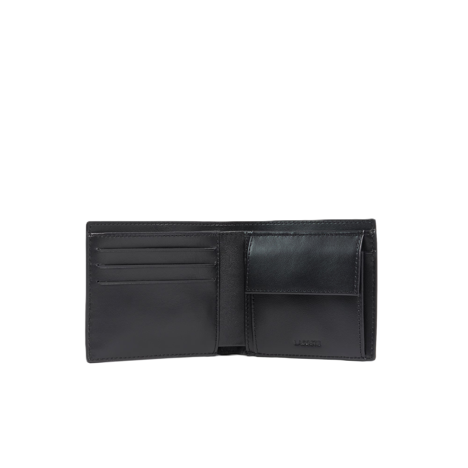 PORTEFEUILLE MOYEN FG EN CUIR LACOSTE FITZGERALD NOIR NH1112FG 000 www.solene-maroquinerie.fr 2