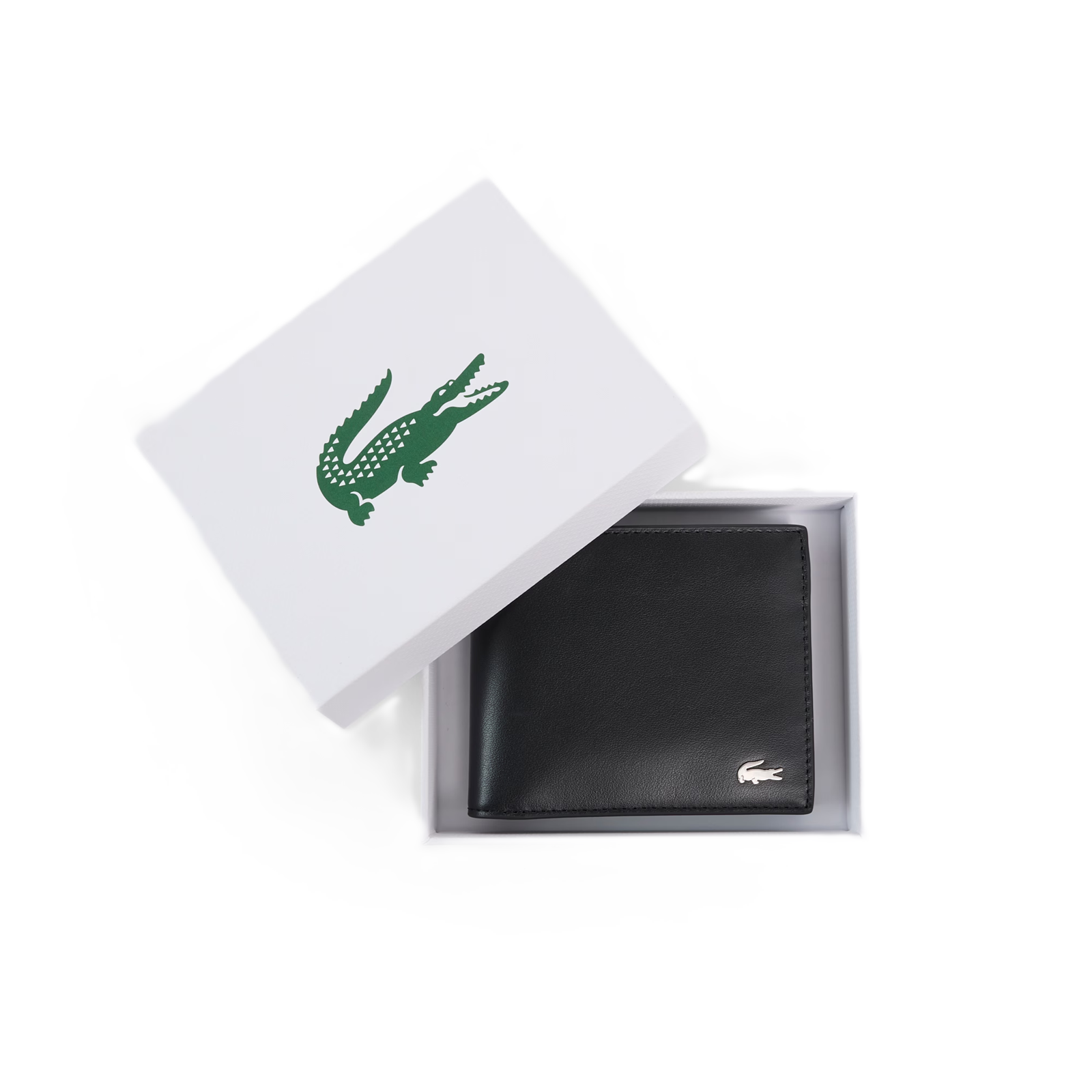 PORTEFEUILLE MOYEN FG EN CUIR LACOSTE FITZGERALD NOIR NH1112FG 000 www.solene-maroquinerie.fr 3