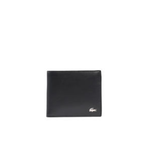 PORTEFEUILLE MOYEN FG EN CUIR LACOSTE FITZGERALD NOIR NH1112FG 000 www.solene-maroquinerie.fr