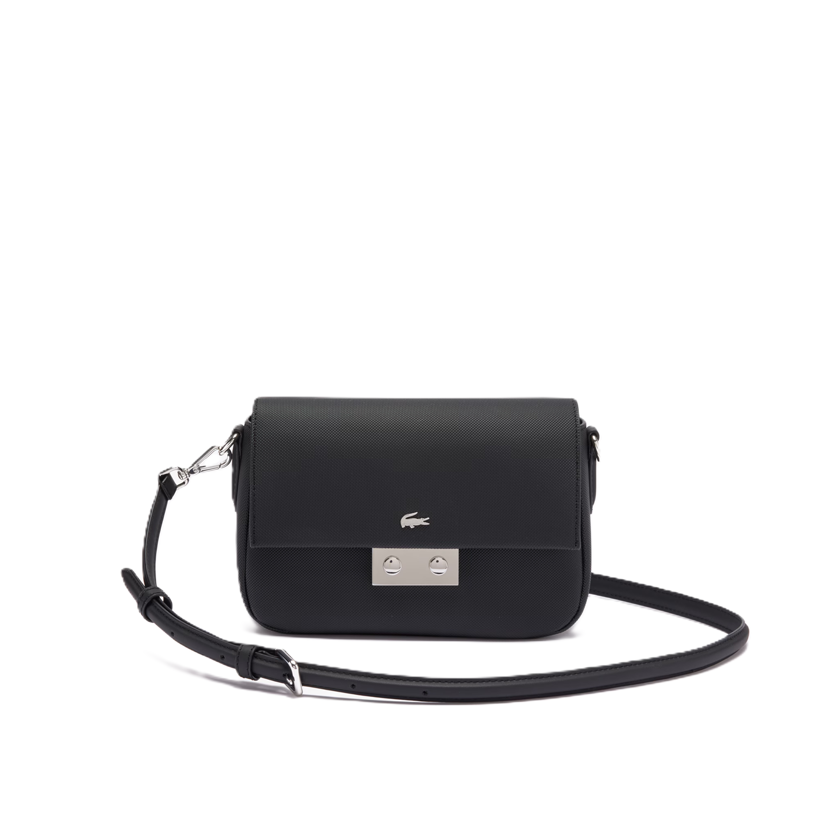 SAC A BANDOULIERE ET A RABAT LACOSTE DAILY CITY NOIR NF4757DZ 000 www.solene-maroquinerie.fr 2