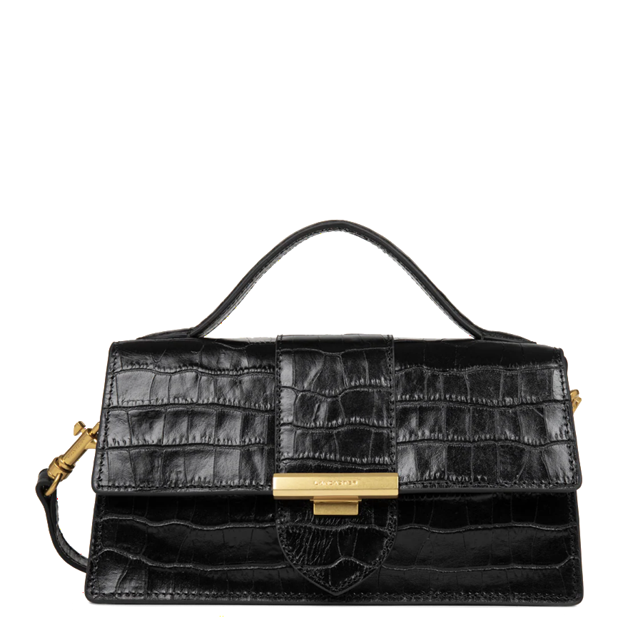 SAC A MAIN LANCASTER EXO ILY NOIR 531-013 NOIR www.solene-maroquinerie.fr