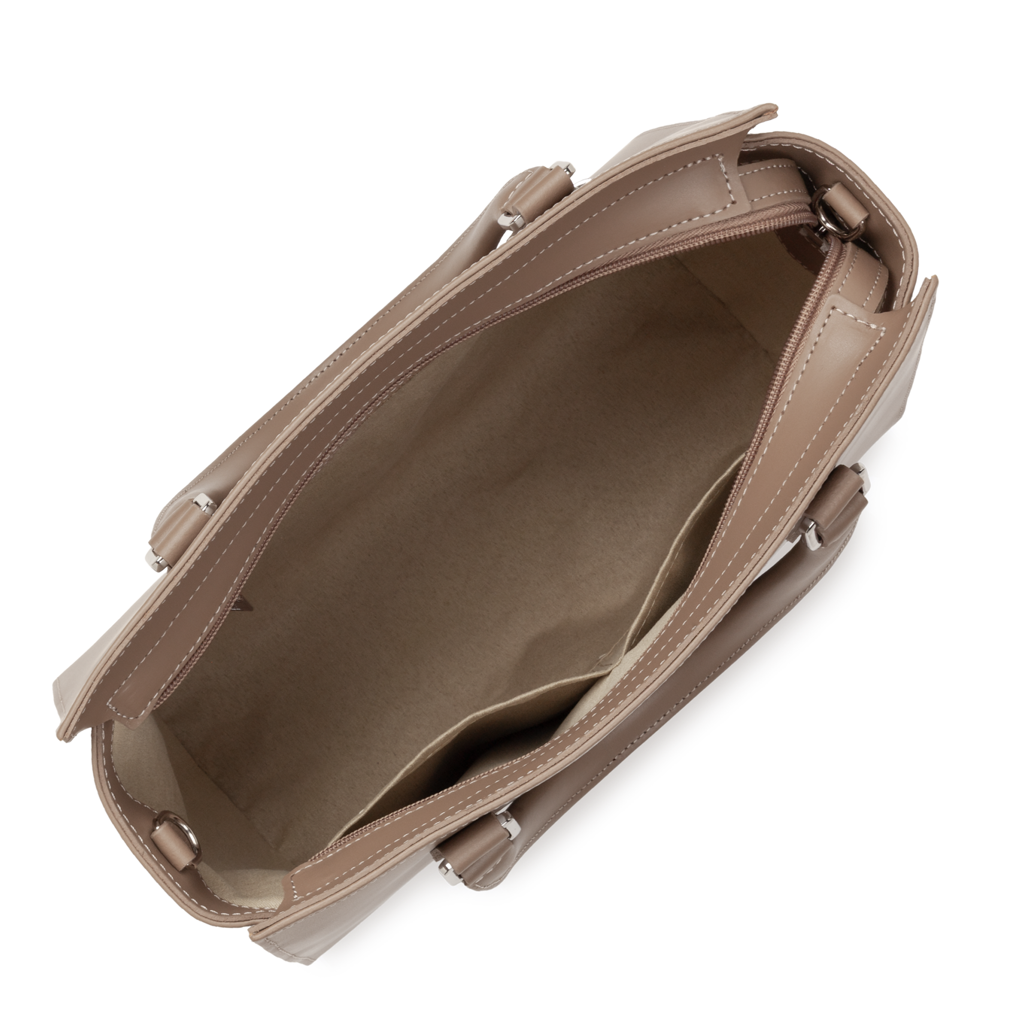 SAC A MAIN LANCASTER SMOOTH PRALINE 437-03 PRALINE www.solene-maroquinerie.fr 4