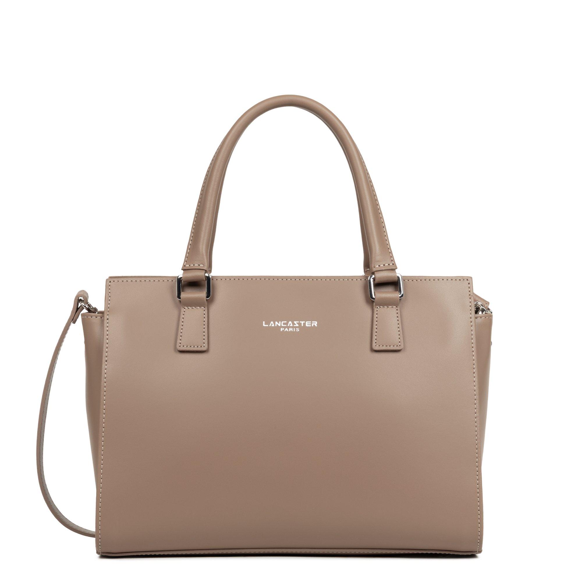 SAC A MAIN LANCASTER SMOOTH PRALINE 437-03 PRALINE www.solene-maroquinerie.fr
