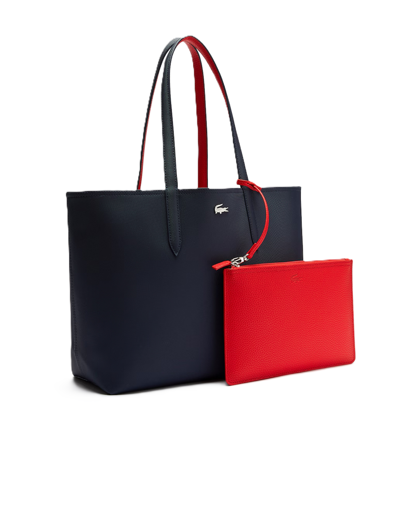 SAC CABAS LACOSTE ANNA REVERSIBLE MARINE ROUGE NF2142AA B50 www.solene-maroquinerie.fr 2