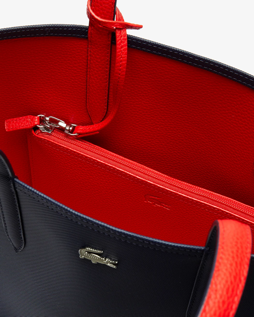 SAC CABAS LACOSTE ANNA REVERSIBLE MARINE ROUGE NF2142AA B50 www.solene-maroquinerie.fr 4
