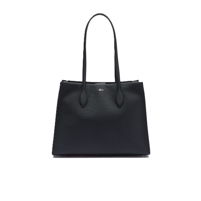 SAC CABAS MOYEN LACOSTE DAILY CITY NOIR NF4760DZ 000 www.solene-maroquinerie.fr