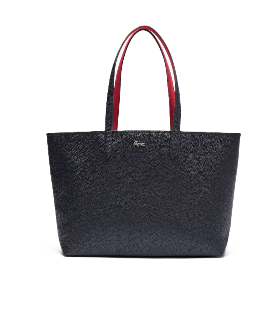 SAC CABAS ZIPPE LACOSTE ANNA ABIMES PETUNIA NF4823AA Q19 www.solene-maroquinerie.fr