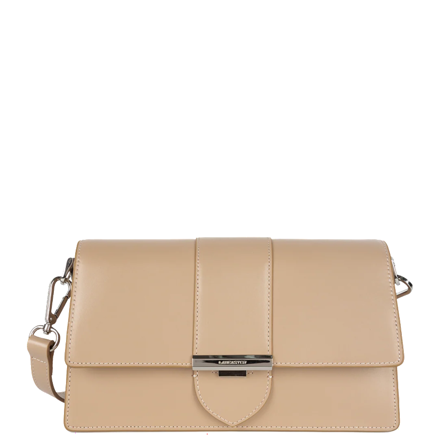 SAC TROTTEUR LANCASTER PARIS ILY BEIGE FONCÉ 531-017 BEIGEFONCE www.solene-maroquinerie.fr