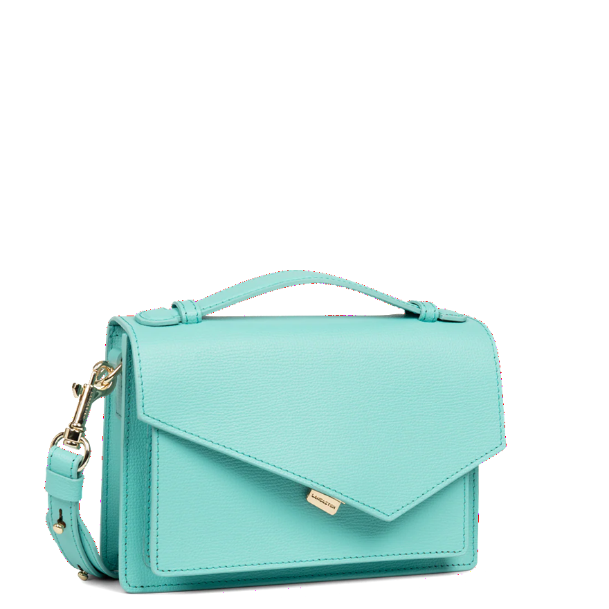 SAC TROTTEUR LANCASTER X ZOÉ BYRON BAY LAGON GRAINÉ 480-011 LAGON www.solene-maroquinerie.fr 2