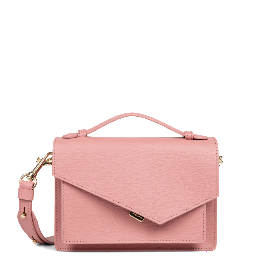SAC TROTTEUR LANCASTER X ZOÉ SYDNEY VIEUX ROSE GRAINÉ 480-011 VIEUXROS www.solene-maroquinerie.fr