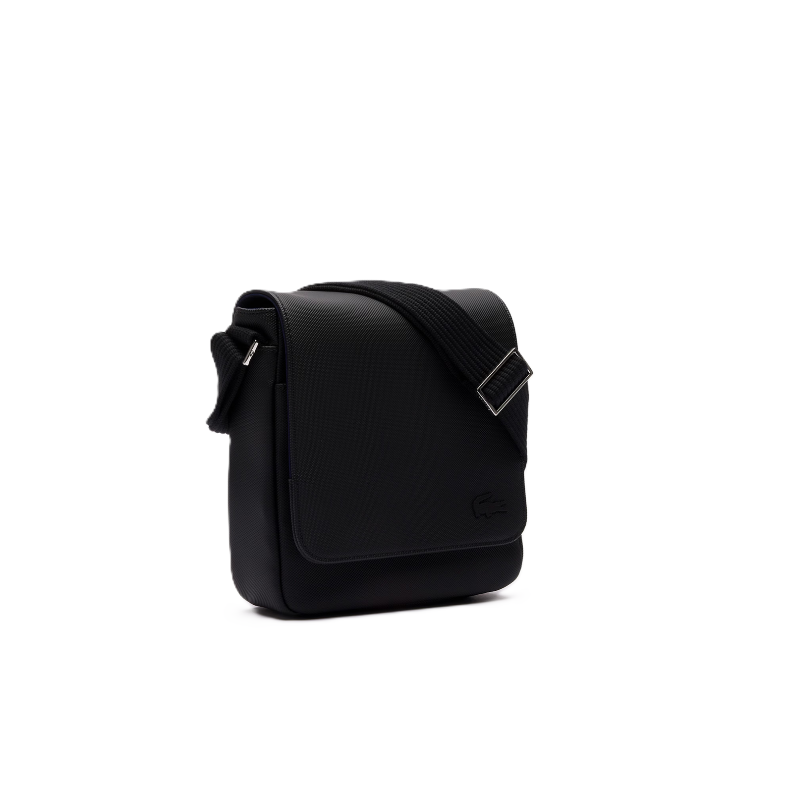 SACOCHE A RABAT MEN'S CLASSIC LACOSTE NOIR NH4423HC 000 www.solene-maroquinerie.fr 2