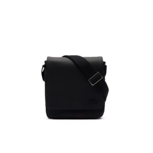 SACOCHE A RABAT MEN'S CLASSIC LACOSTE NOIR NH4423HC 000 www.solene-maroquinerie.fr