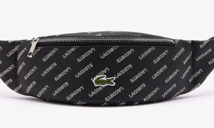 SAC BANANE LACOSTE NOIR IMPRIMÉ