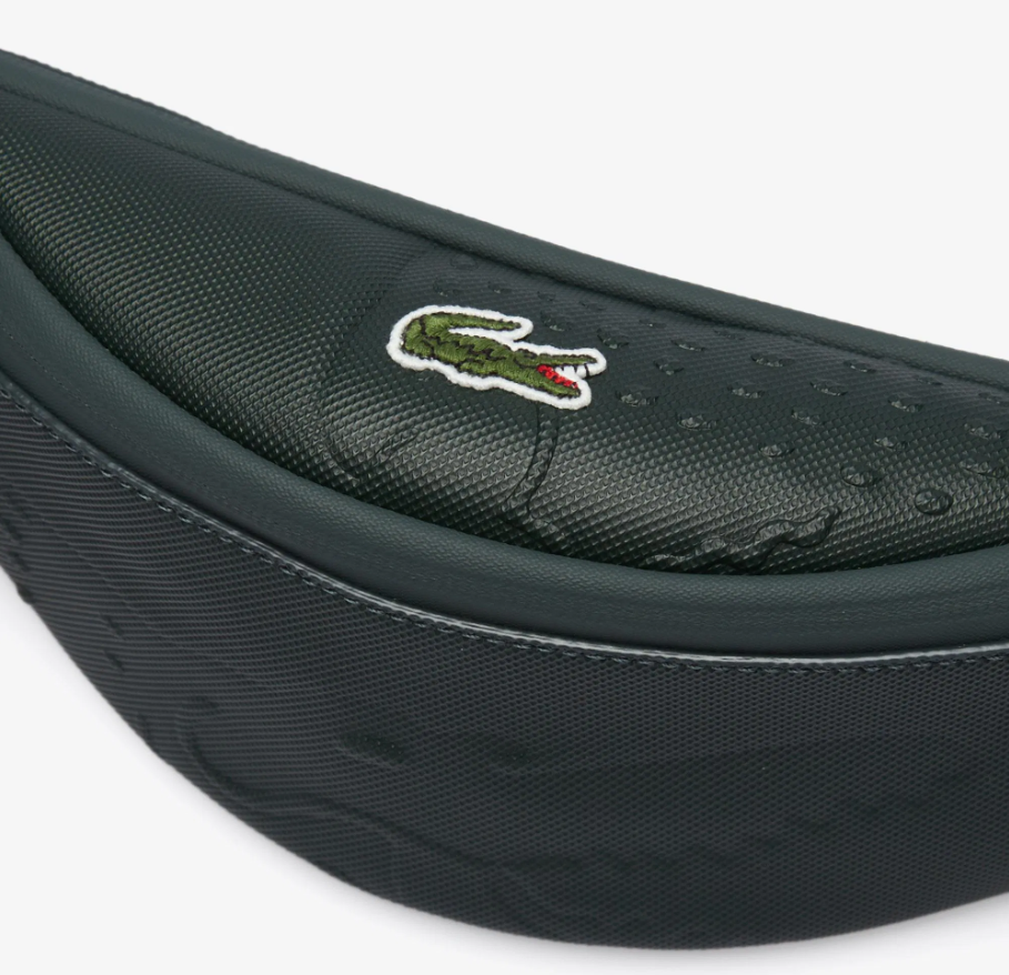 SAC BANANE LACOSTE EMBOSSÉ VERT – Image 3
