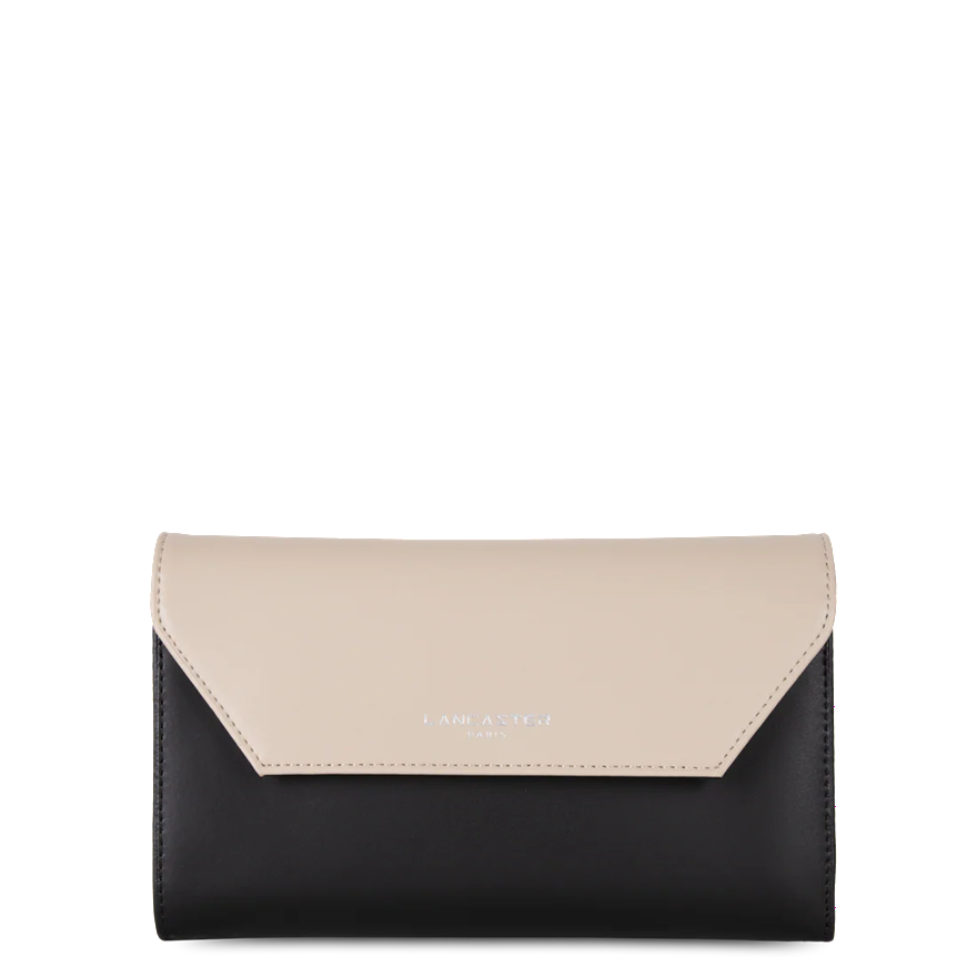 COMPAGNON DOS A DOS LANCASTER SMOOTH NOIR NUDE CLAIR NUDE FONCÉ 137-04 NOIR_NCNF www.solene-maroquinerie.fr