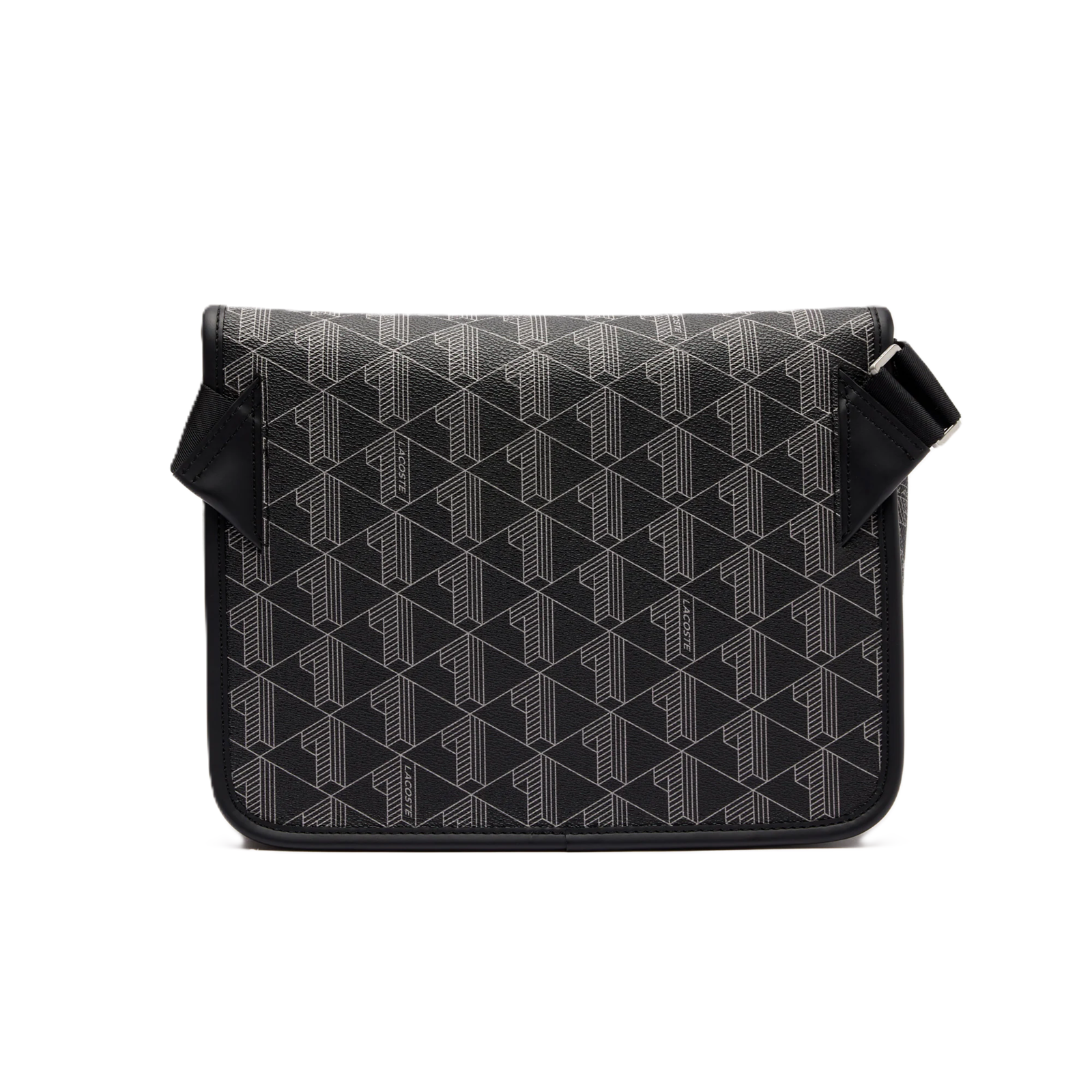 GRAND SAC A RABAT THE BLEND LACOSTE MONOGRAM NOIR GRIS NH4411LX H45 www.solene-maroquinerie.fr 3
