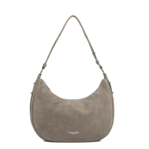 GRAND SAC BESACE LANCASTER SUEDE GALET FONCÉ 480-082 GALETFON www.solene-maroquinerie.fr