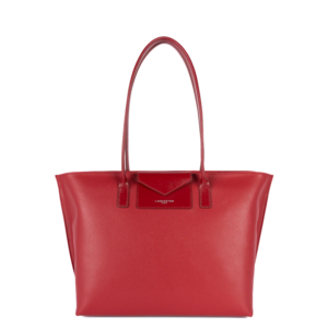 GRAND SAC CABAS ÉPAULE LANCASTER MAYA CARMIN 517-20 CARMIN www.solene-maroquinerie.fr